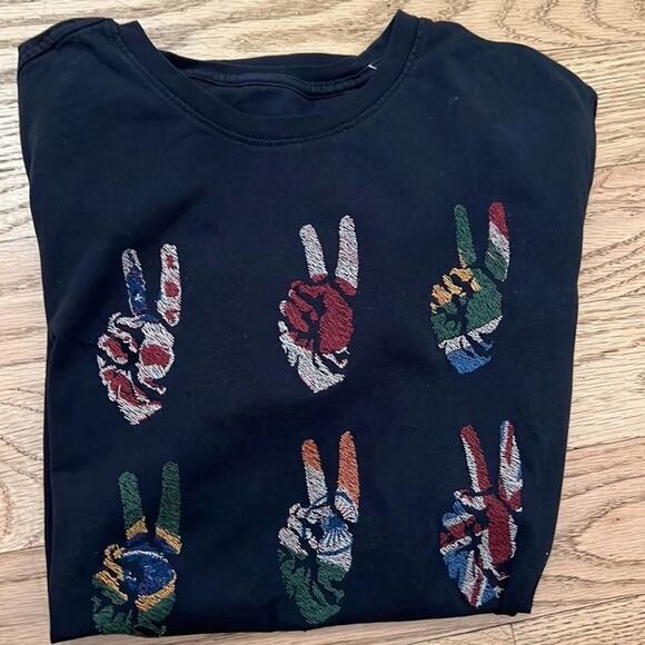 JOHN VARVATOS STAR USA MULTI PEACE TEE SIZE S - Picture 6 of 6